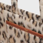 LARGE CABAS THAIS IN LEOPARD TEXTILE AND CALFSKIN LEOPARD - Image 4